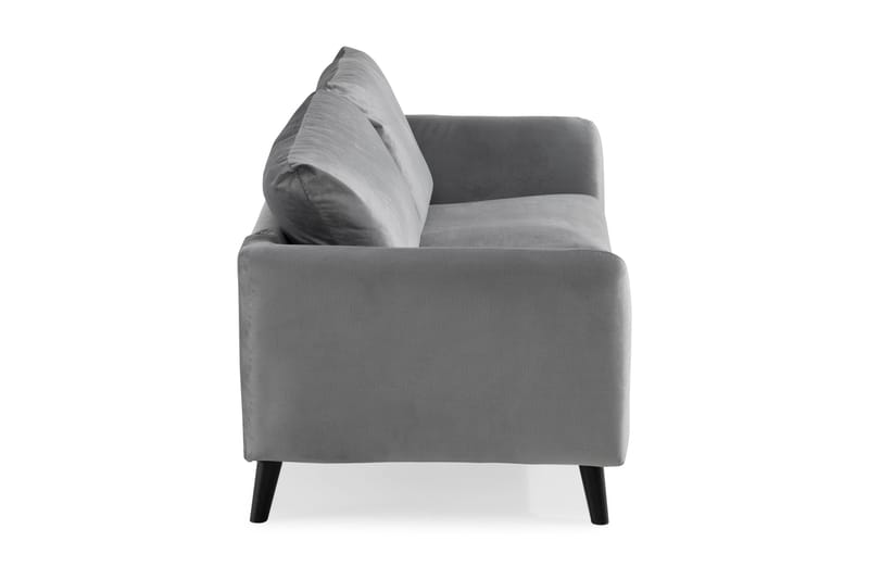 Trend 2-istuttava Samettisohva - Vaaleanharmaa - Huonekalut - Sohva - 2:n istuttava sohva