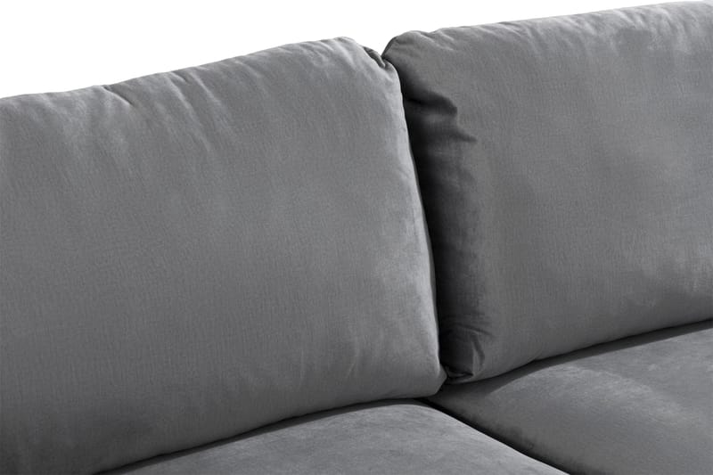 Trend 2-istuttava Samettisohva - Vaaleanharmaa - Huonekalut - Sohva - 2:n istuttava sohva