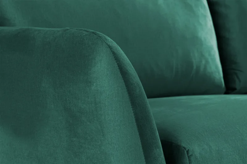 Trend 2-istuttava Samettisohva - Vihreä - Huonekalut - Sohva - 2:n istuttava sohva