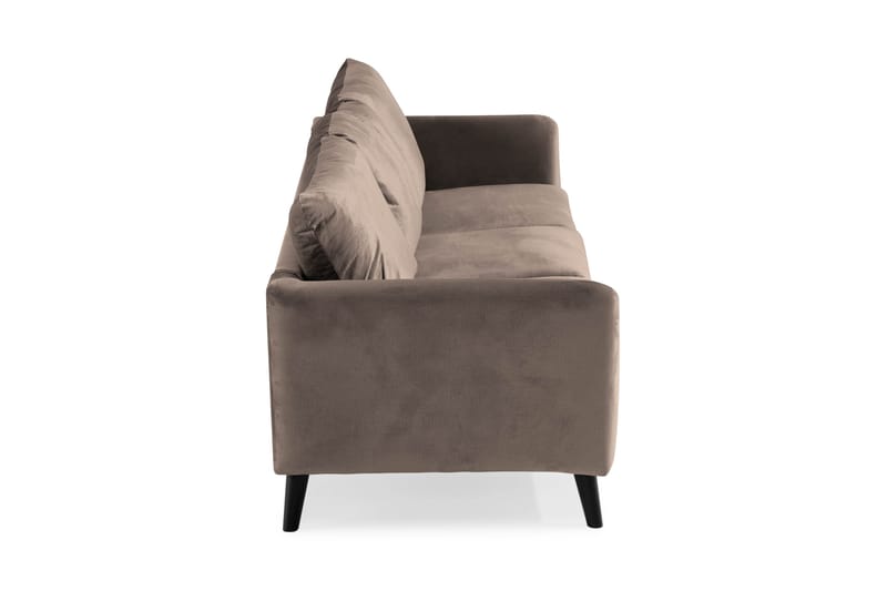 Trend 3-istuttava Samettisohva - Ruskea - Huonekalut - Sohva - 3:n istuttava sohva