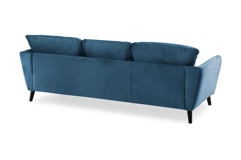 Trend 3-istuttava Samettisohva - Sininen - Huonekalut - Sohva - 3:n istuttava sohva