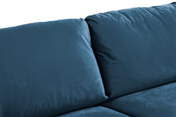 Trend 3-istuttava Samettisohva - Sininen - Huonekalut - Sohva - 3:n istuttava sohva