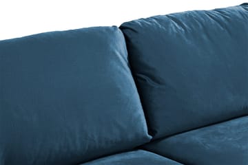 Trend 3-istuttava Samettisohva - Sininen - Huonekalut - Sohva - 3:n istuttava sohva