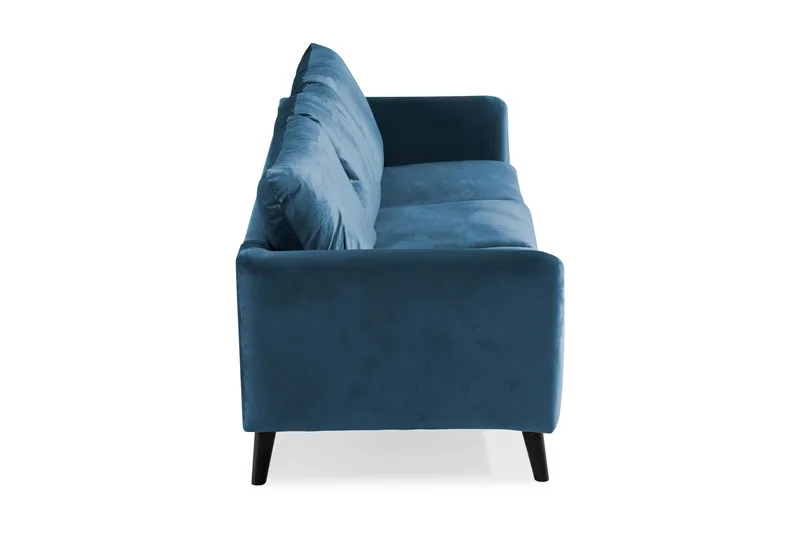 Trend 3-istuttava Samettisohva - Sininen - Huonekalut - Sohva - 3:n istuttava sohva