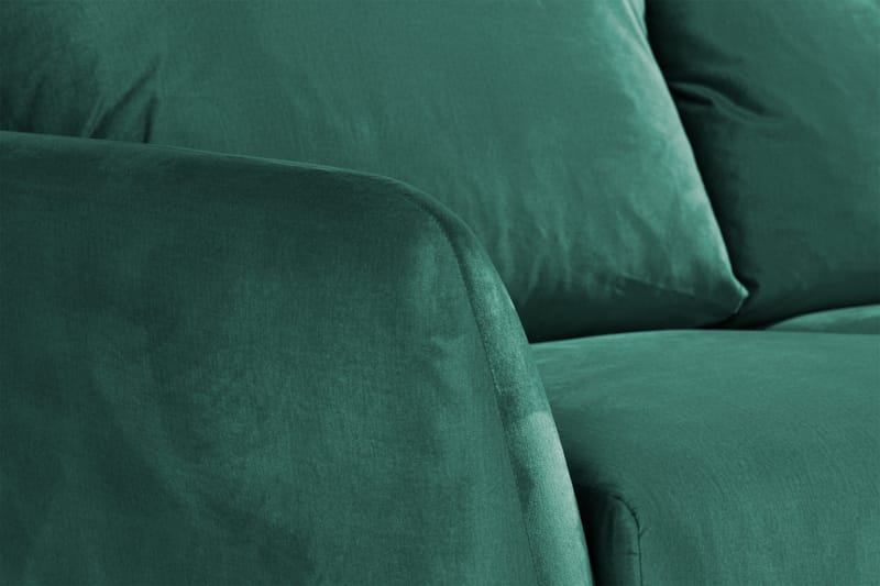 Trend 3-istuttava Samettisohva - Vihreä - Huonekalut - Sohva - 3:n istuttava sohva