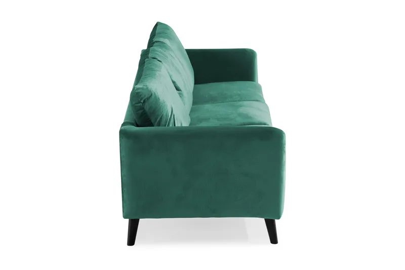 Trend 3-istuttava Samettisohva - Vihreä - Huonekalut - Sohva - 3:n istuttava sohva