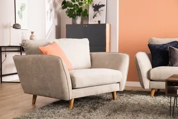 Trend Lyx 2-istuttava Kangassohva - Beige - Huonekalut - Sohva - 2:n istuttava sohva