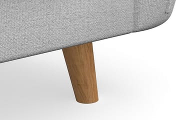 Trend Lyx 3-istuttava Kangassohva - Vaaleanharmaa - Huonekalut - Sohva - 3:n istuttava sohva