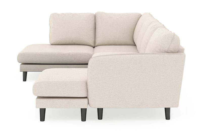 Trend Lyx 4-istuttava Oikeakätinen U-muotoinen Sohva Divaanilla ja Divaanituolilla Kankaalla - Beige - Huonekalut - Sohva - Divaanisohva