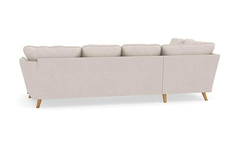 Trend Lyx 4-istuttava Oikeakätinen U-muotoinen Sohva Divaanilla ja Divaanituolilla Kankaalla - Beige - Huonekalut - Sohva - Divaanisohva