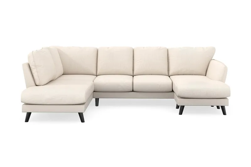Trend Lyx 4-istuttava Oikeakätinen U-muotoinen Sohva Divaanilla ja Divaanituolilla Manchester-kankaalla, Beige