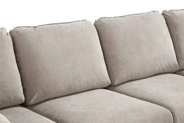 Trend Lyx 4-istuttava Vasenkätinen U-muotoinen Sohva Divaanilla ja Divaanituolilla Kankaalla - Beige - Huonekalut - Sohva - Divaanisohva