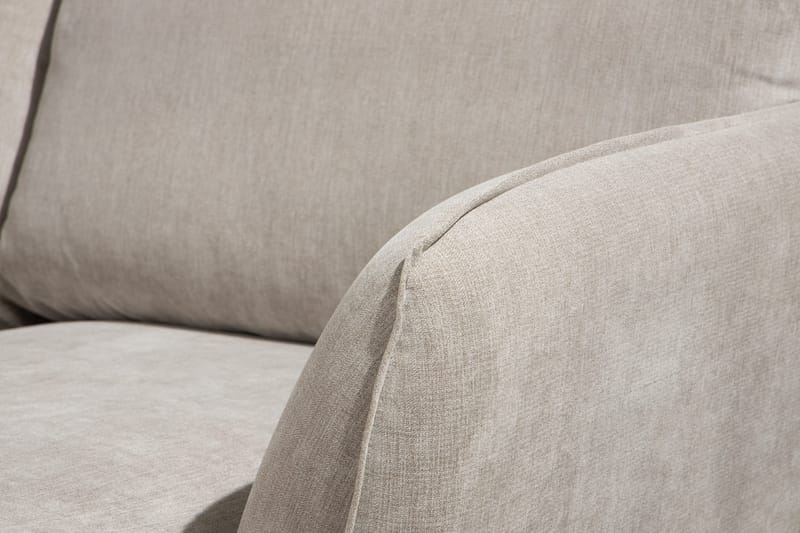 Trend Lyx 4-istuttava Vasenkätinen U-muotoinen Sohva Divaanilla ja Divaanituolilla Kankaalla - Beige - Huonekalut - Sohva - Divaanisohva