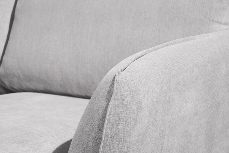 Trend Lyx 4-istuttava Vasenkätinen U-muotoinen Sohva Divaanilla ja Divaanituolilla Kankaalla - Vaaleanharmaa - Huonekalut - Sohva - Divaanisohva