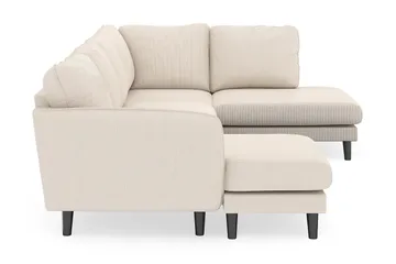 Trend Lyx 4-istuttava Vasenkätinen U-muotoinen Sohva Divaanilla ja Divaanituolilla Manchester-kankaalla - Beige - Huonekalut - Sohva - Divaanisohva