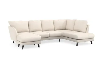 Trend Lyx 4-istuttava Vasenkätinen U-muotoinen Sohva Divaanilla ja Divaanituolilla Manchester-kankaalla - Beige - Huonekalut - Sohva - Divaanisohva