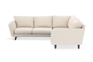 Trend Lyx 6-istuttava Käännettävä L-muotoinen Kulmasohva Manchester-kankaalla - Beige - Huonekalut - Sohva - Kulmasohva