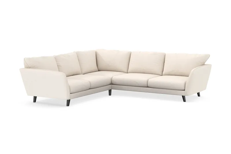 Trend Lyx 6-istuttava Käännettävä L-muotoinen Kulmasohva Manchester-kankaalla - Beige - Huonekalut - Sohva - Kulmasohva