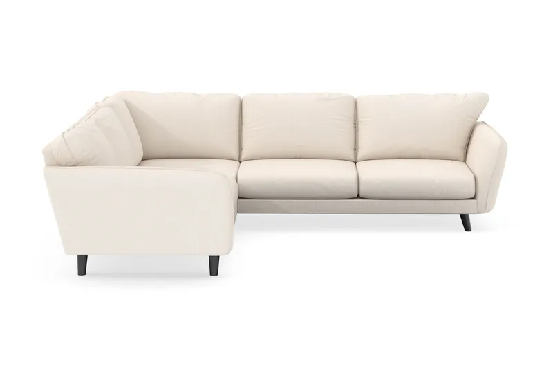 Trend Lyx 6-istuttava Käännettävä L-muotoinen Kulmasohva Manchester-kankaalla, Beige