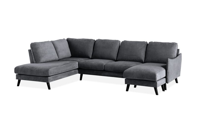 Trend Lyx U-sohva divaanilla Oikea - Tummanharmaa - Huonekalut - Sohva - Divaanisohva