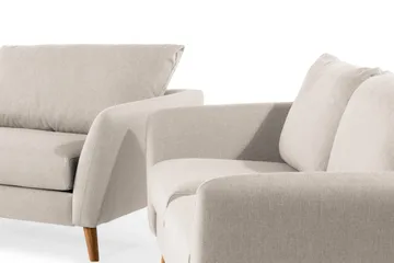 Trend Sohvaryhmä 3-istuttava + 2-istuttava Kangassohva - Beige - Huonekalut - Sohva - Sohvaryhmä