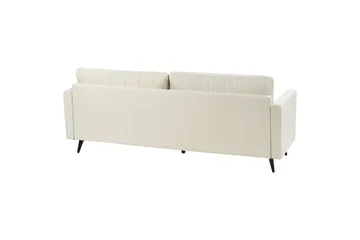 Tuba Sohva 3-istuttava - Beige/Musta - Huonekalut - Sohva - 3:n istuttava sohva