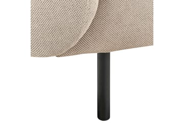 Tuka 2-istuttava sohva kangasta metallijaloilla - Beige|Harmaa|Musta - Huonekalut - Sohva - 2:n istuttava sohva