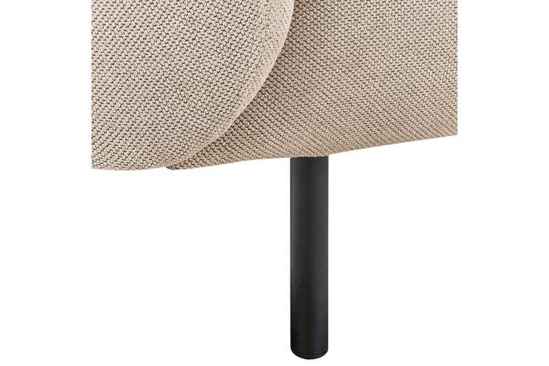 Tuka 2-istuttava sohva kangasta metallijaloilla - Beige|Harmaa|Musta - Huonekalut - Sohva - 2:n istuttava sohva