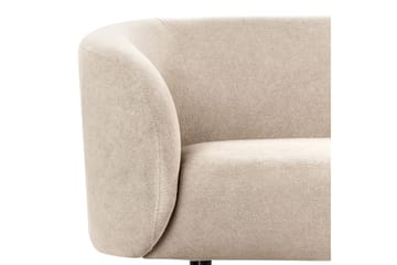 Tuka 2-istuttava sohva kangasta metallijaloilla - Beige|Harmaa|Musta - Huonekalut - Sohva - 2:n istuttava sohva