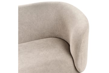 Tuka 2-istuttava sohva kangasta metallijaloilla - Beige|Harmaa|Musta - Huonekalut - Sohva - 2:n istuttava sohva