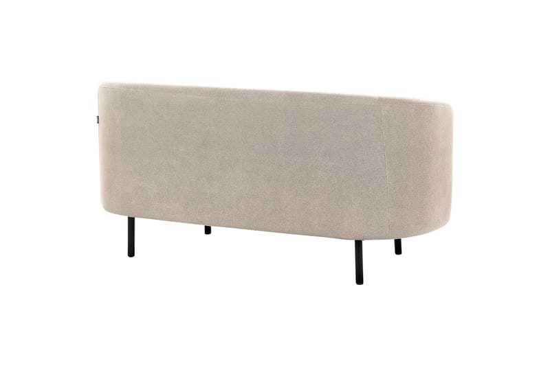 Tuka 2-istuttava sohva kangasta metallijaloilla - Beige|Harmaa|Musta - Huonekalut - Sohva - 2:n istuttava sohva