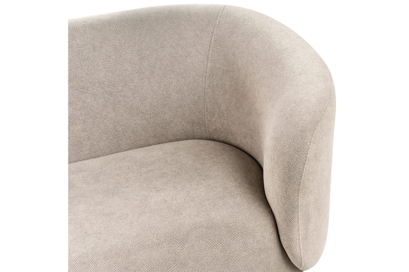 Tuka 3-istuttava sohva pyöristetyillä käsinojilla bouclé-kangasta - Beige|Harmaa|Musta - Huonekalut - Sohva - 3:n istuttava sohva