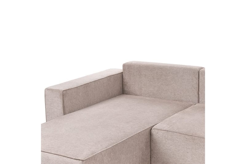U-formad soffa Beliani Vatne Beige/svart Brown||Black - Huonekalut - Sohva - Sohvaryhmä