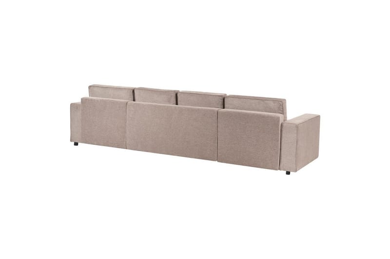 U-formad soffa Beliani Vatne Beige/svart Brown||Black - Huonekalut - Sohva - Sohvaryhmä
