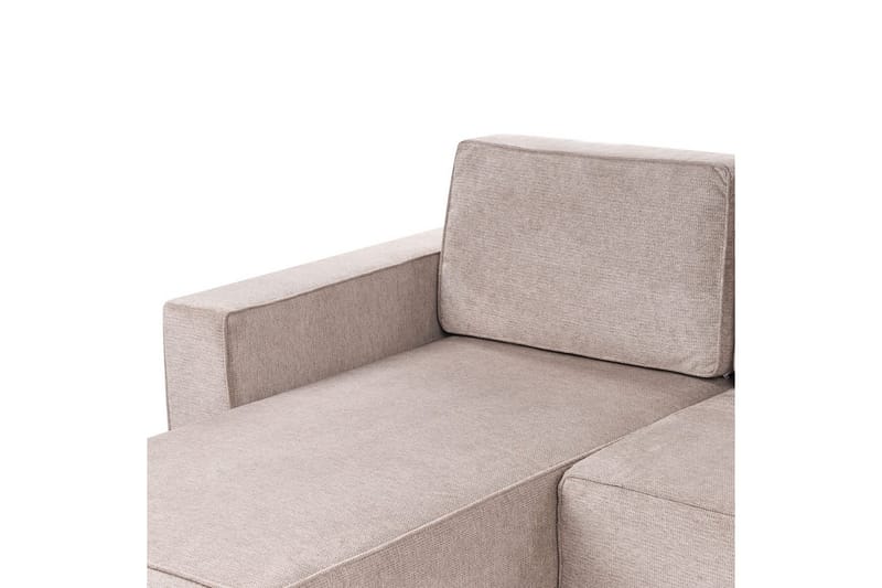U-formad soffa Beliani Vatne Beige/svart Brown||Black - Huonekalut - Sohva - Sohvaryhmä