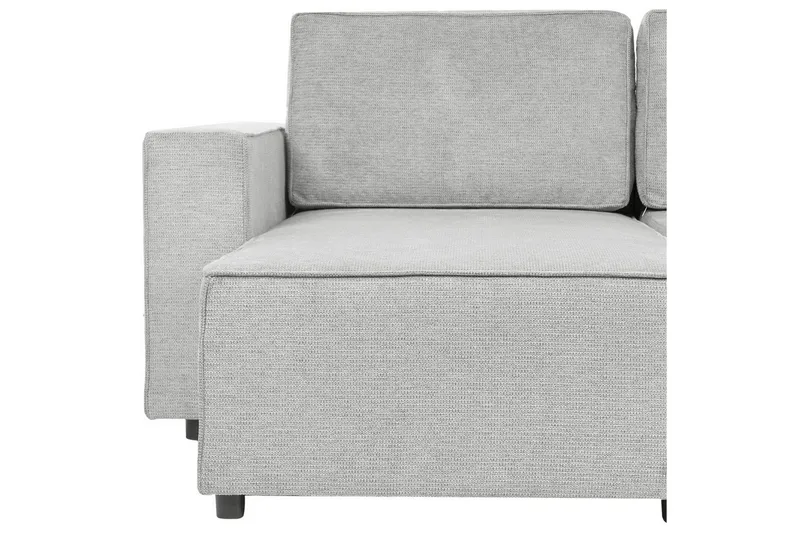 U-formad soffa Beliani Vatne Beige/svart Grey||Black - Huonekalut - Sohva - Sohvaryhmä