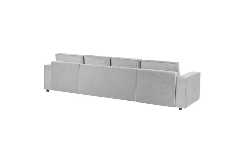 U-formad soffa Beliani Vatne Beige/svart Grey||Black - Huonekalut - Sohva - Sohvaryhmä