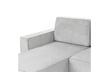 U-formad soffa Beliani Vatne Beige/svart Grey||Black - Huonekalut - Sohva - Sohvaryhmä