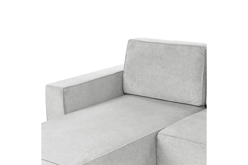 U-formad soffa Beliani Vatne Beige/svart Grey||Black - Huonekalut - Sohva - Sohvaryhmä