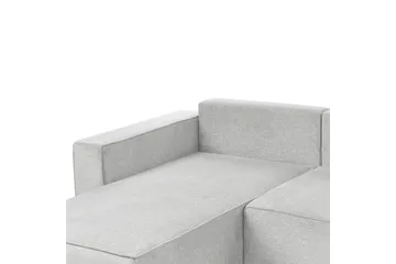 U-formad soffa Beliani Vatne Beige/svart Grey||Black - Huonekalut - Sohva - Sohvaryhmä