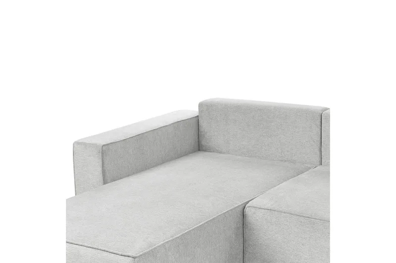 U-formad soffa Beliani Vatne Beige/svart Grey||Black - Huonekalut - Sohva - Sohvaryhmä
