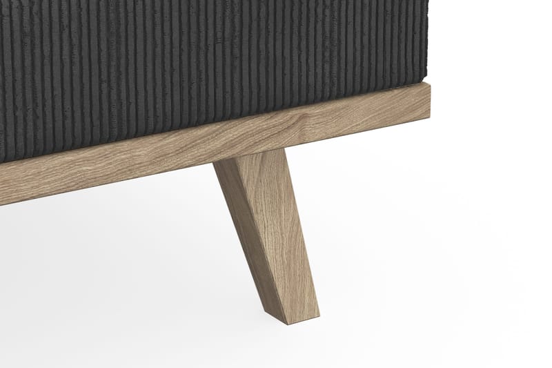 Copenhagen 5-istuttava Oikeakätinen U-muotoinen Sohva Divaanilla ja Divaanituolilla Manchester-kankaalla - Tummanharmaa - Huonekalut - Sohva - U-Sohva