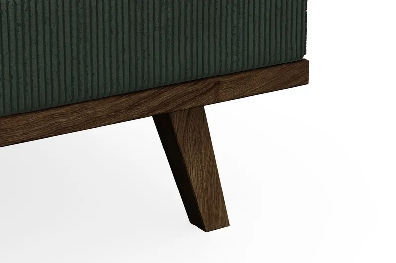 Copenhagen 5-istuttava Oikeakätinen U-muotoinen Sohva Divaanilla ja Divaanituolilla Manchester-kankaalla - Tummanvihreä - Huonekalut - Sohva - U-Sohva