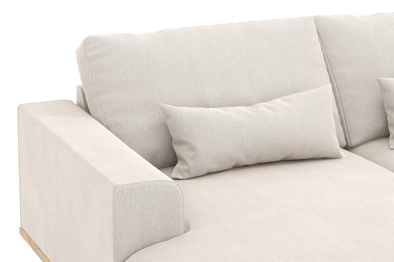 Copenhagen 5-istuttava Oikeakätinen U-muotoinen Sohva Divaanilla ja Divaanituolilla Sametilla - Kermanvalkoinen - Huonekalut - Sohva - U-Sohva