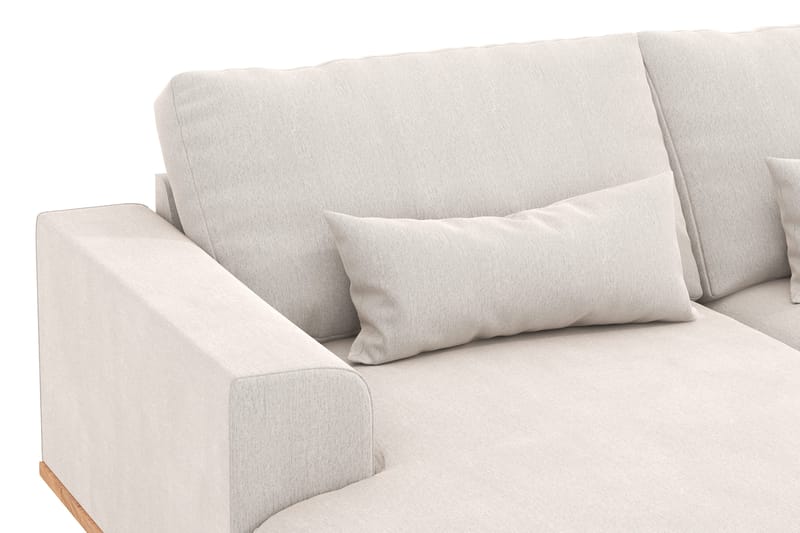 Copenhagen 5-istuttava Oikeakätinen U-muotoinen Sohva Divaanilla ja Divaanituolilla Sametilla - Kermanvalkoinen - Huonekalut - Sohva - U-Sohva