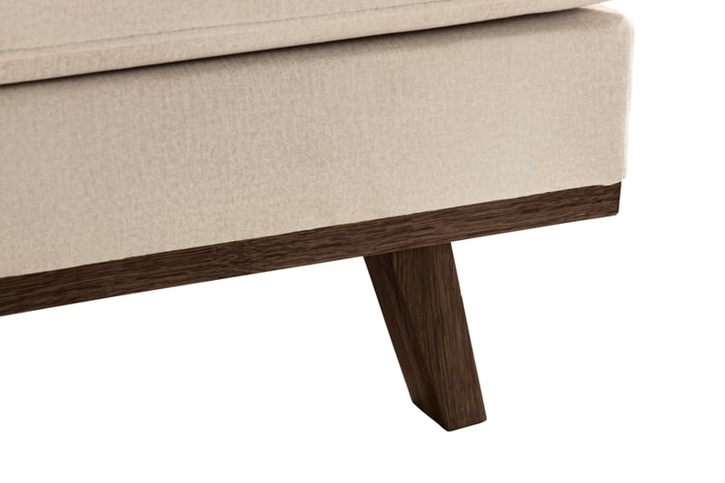 Copenhagen 5-istuttava Vasenkätinen U-muotoinen Large Sohva Divaanilla ja Divaanituolilla Sametilla - Beige - Huonekalut - Sohva - U-Sohva