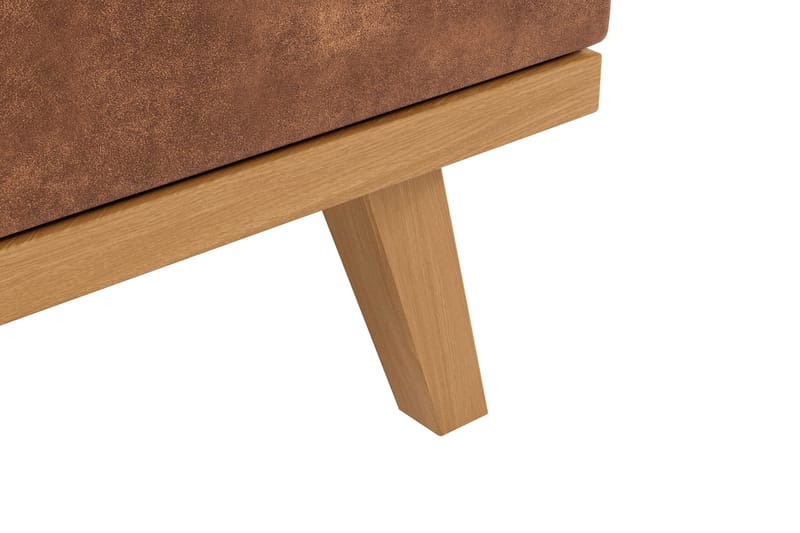 Copenhagen 5-istuttava Vasenkätinen U-muotoinen Sohva Divaanilla ja Divaanituolilla Keinonahkalla - Ruskea - Huonekalut - Sohva - U-Sohva