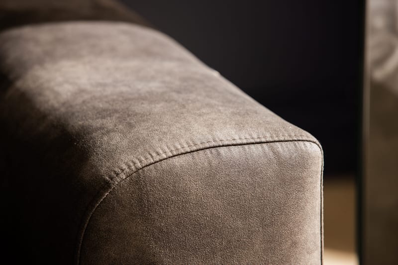 Copenhagen 5-istuttava Vasenkätinen U-muotoinen Sohva Divaanilla ja Divaanituolilla Keinonahkalla - Tummanharmaa - Huonekalut - Sohva - U-Sohva