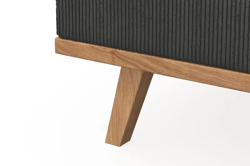 Copenhagen 5-istuttava Vasenkätinen U-muotoinen Sohva Divaanilla ja Divaanituolilla Manchester-kankaalla - Tummanharmaa - Huonekalut - Sohva - U-Sohva