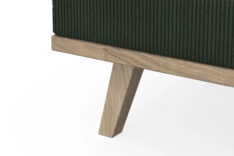 Copenhagen 5-istuttava Vasenkätinen U-muotoinen Sohva Divaanilla ja Divaanituolilla Manchester-kankaalla - Tummanvihreä - Huonekalut - Sohva - U-Sohva